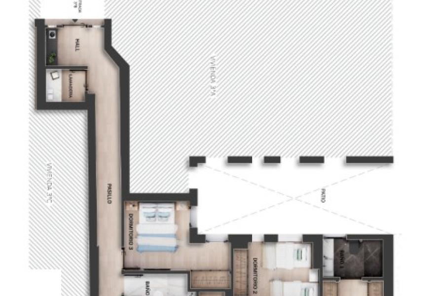 Vivienda reformada de 3 dormitorios en calle Velázquez, Barrio de Salamanca – 2447