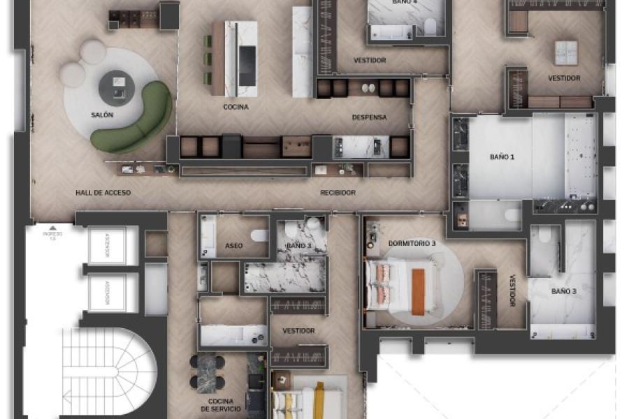 Vivienda de lujo con vistas 360º en María de Molina 1, El Viso – 2448