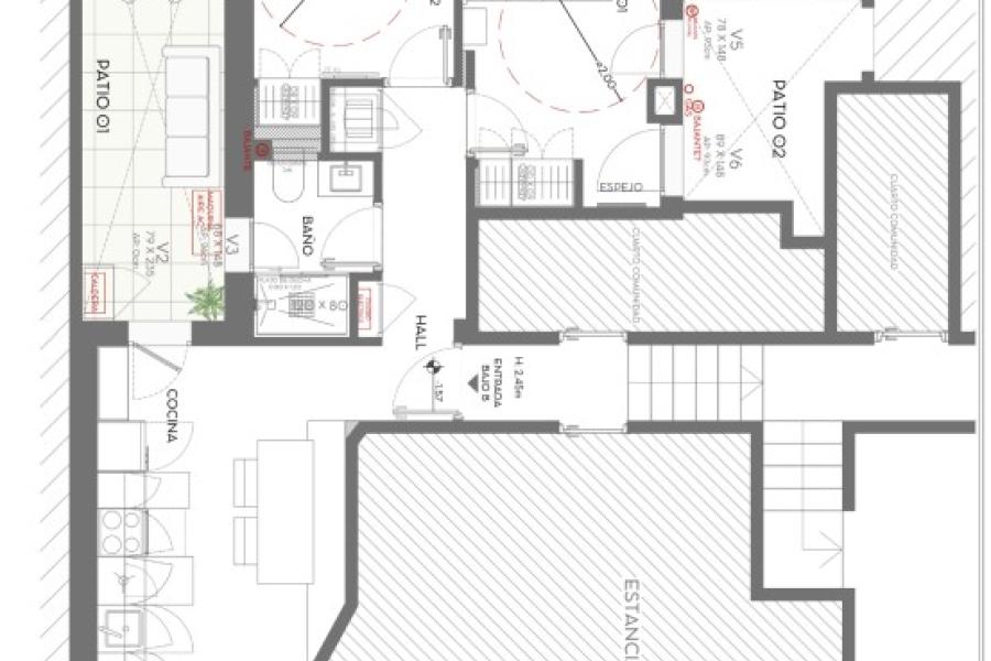 Vivienda reformada con terraza en Españoleto 9, Almagro – Chamberí – 2455