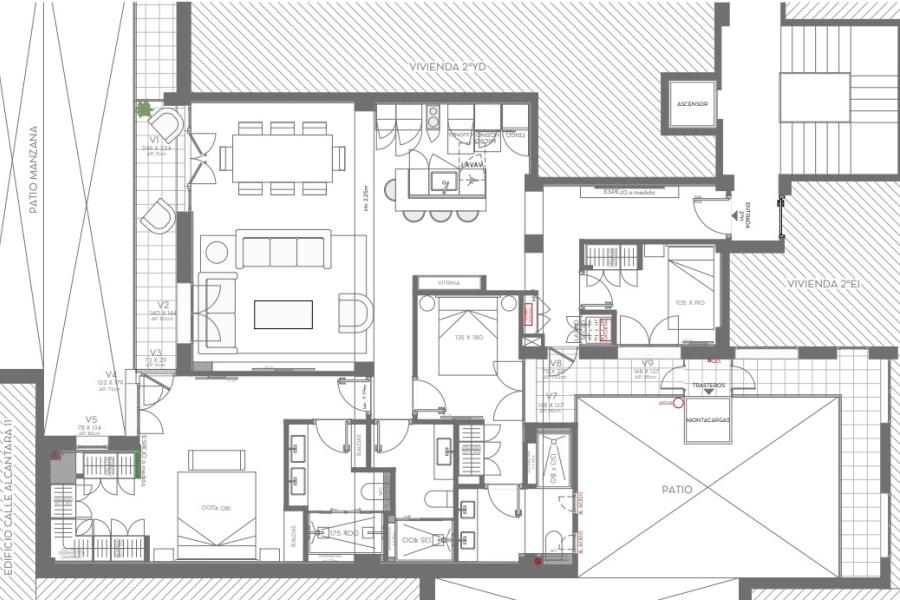 Vivienda reformada de 160 m² en Ayala 110, Lista – 2461