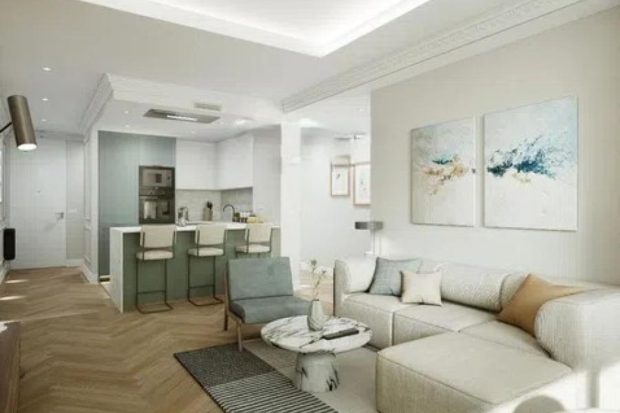Piso exterior de 133 m² con suite, garaje y urbanización privada en Marqués del Vasto – 2496