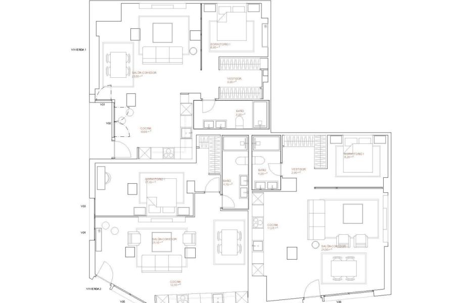 Tres viviendas reformadas de 76 m² en planta baja en Legazpi – 2498