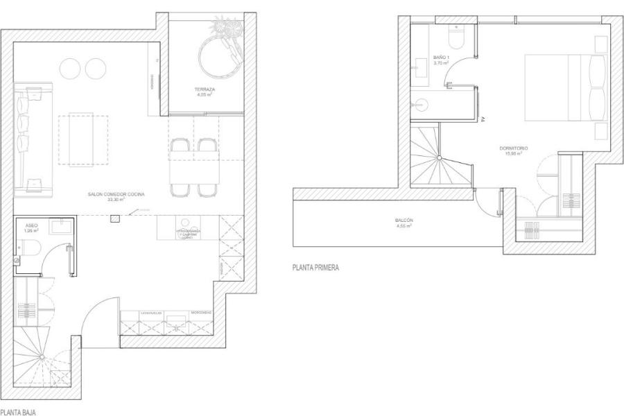 Ático dúplex con dos terrazas en Barquillo 36, en el corazón de Salesas – Centro de Madrid- 2335