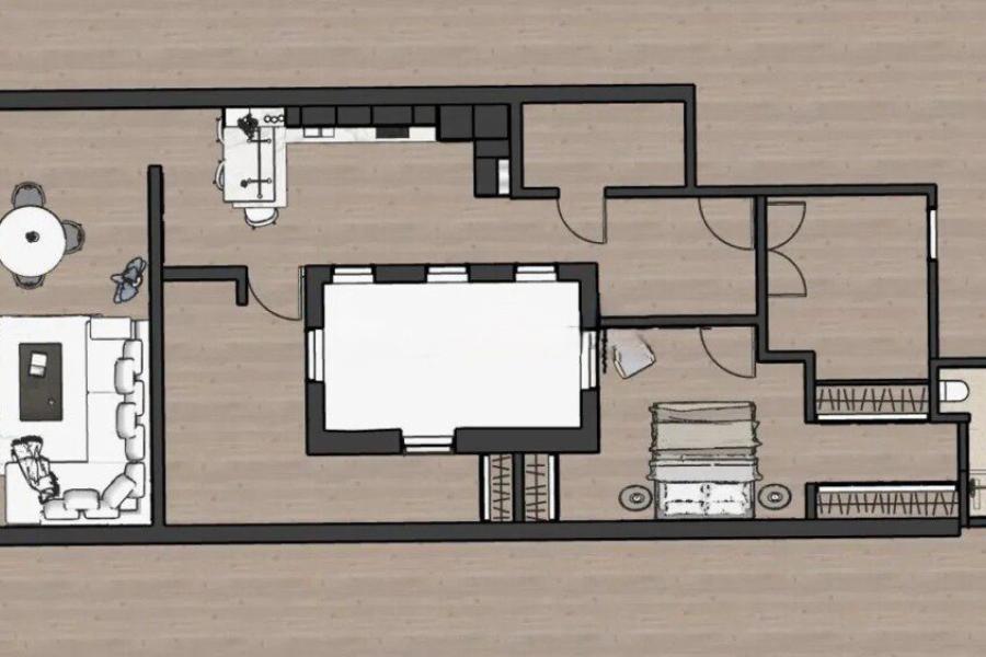 Piso exterior de 130 m² reformado en Alcántara, con garaje . 2416