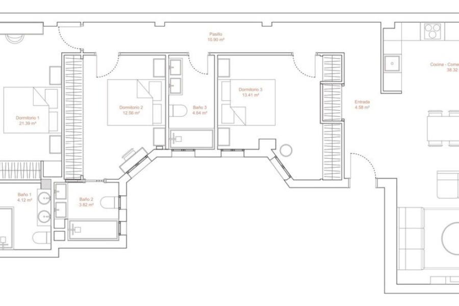 Vivienda reformada de lujo en Lista, Salamanca con terraza 2259VIV