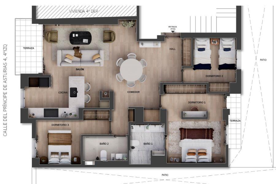 Vivienda Amueblada en Príncipe de Asturias 2145