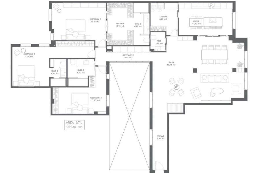 Vivienda exterior reformada con tres dormitorios en Salamanca – 2395