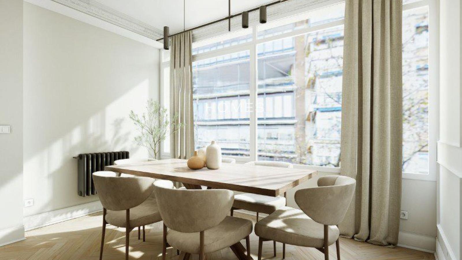 Vivienda exterior de lujo en reforma con tres suites junto a Glorieta de Bilbao – Centro de Madrid- 2347